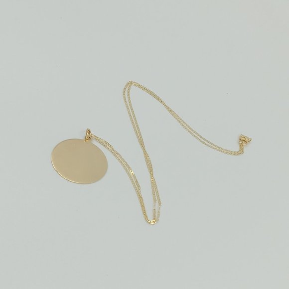Vintage 14K YG Engravable Disc Charm - Picture 8 of 15